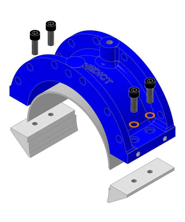 Coquille de corps de pompe adaptable à segments injection – Vogelsang VX136