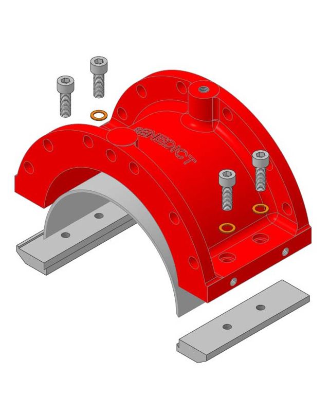 Coquille de corps de pompe adaptable à segments, inox – Vogelsang VX136