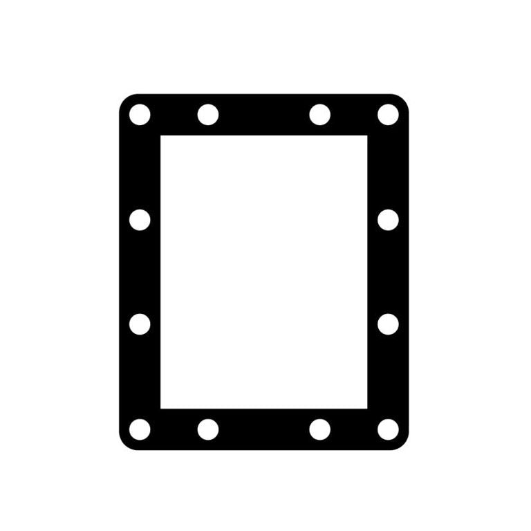 Joint de bride 2 mm, NBR – compatible Vogelsang VX136-105Q (réf. VP 136 1051202)