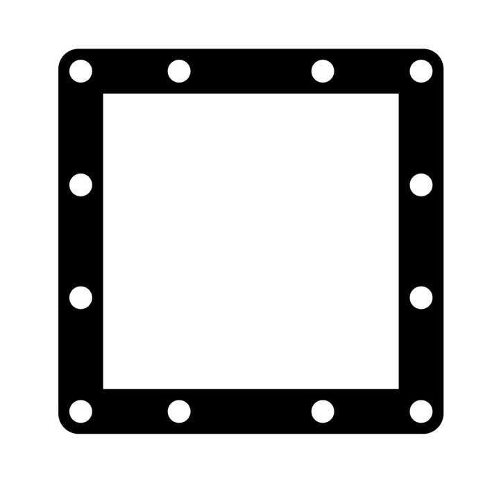 Joint de bride 2 mm, NBR – compatible Vogelsang VX136-140Q (réf. VP 136 1401202)