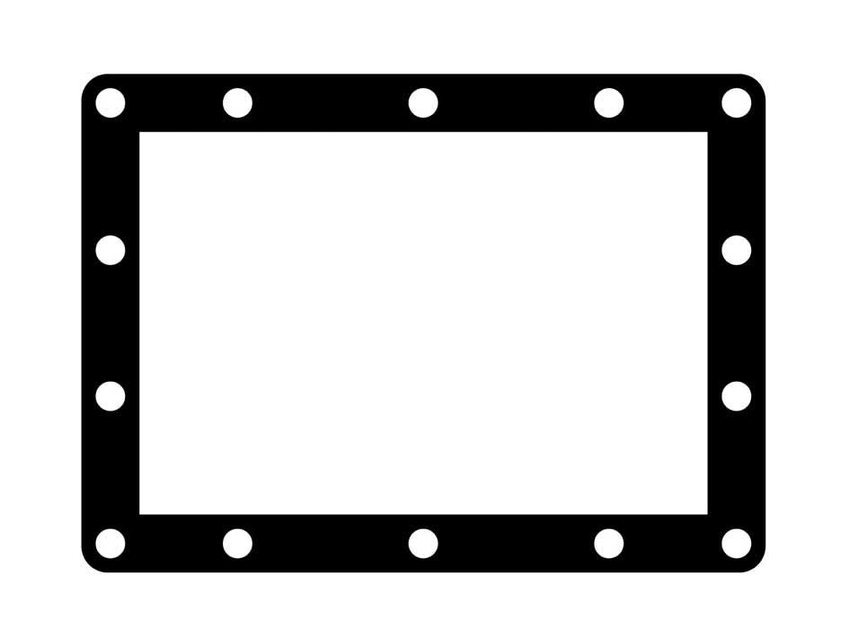 Joint de bride 2 mm, NBR – Vogelsang VX136-205QD (réf. VP 136 2101402)