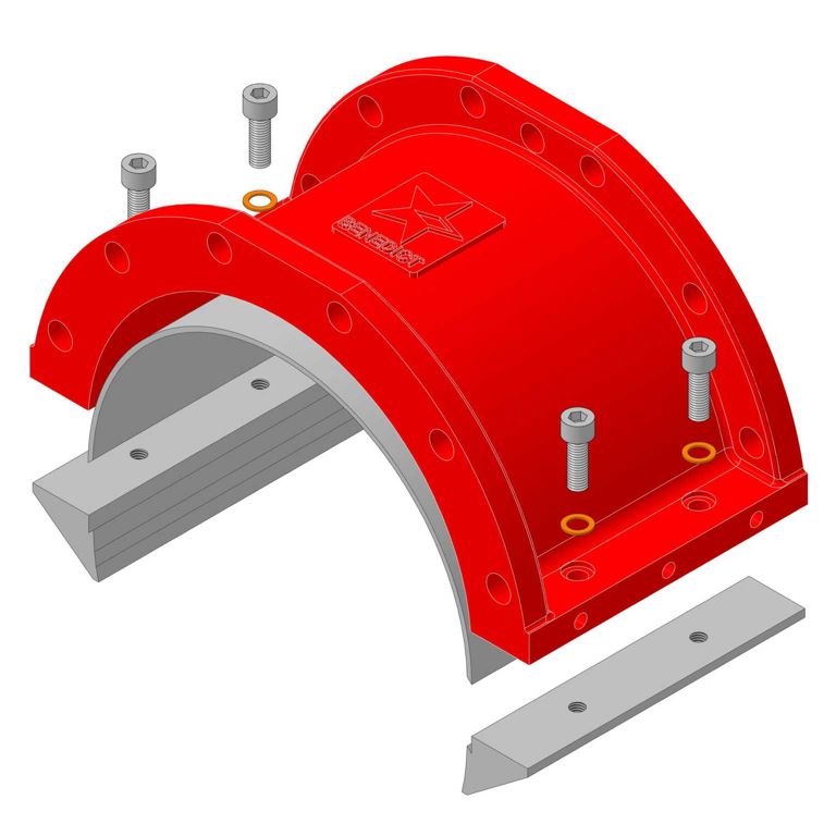 Coquille de corps de pompe adaptable à segments injection – Vogelsang VX186