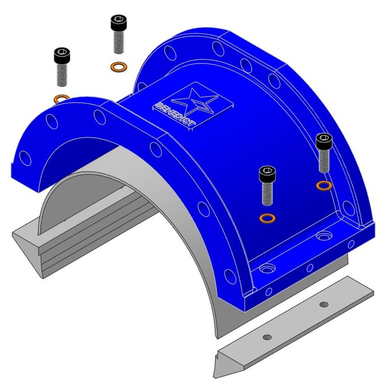 Coquille de corps de pompe adaptable à segments injection – Vogelsang VX186