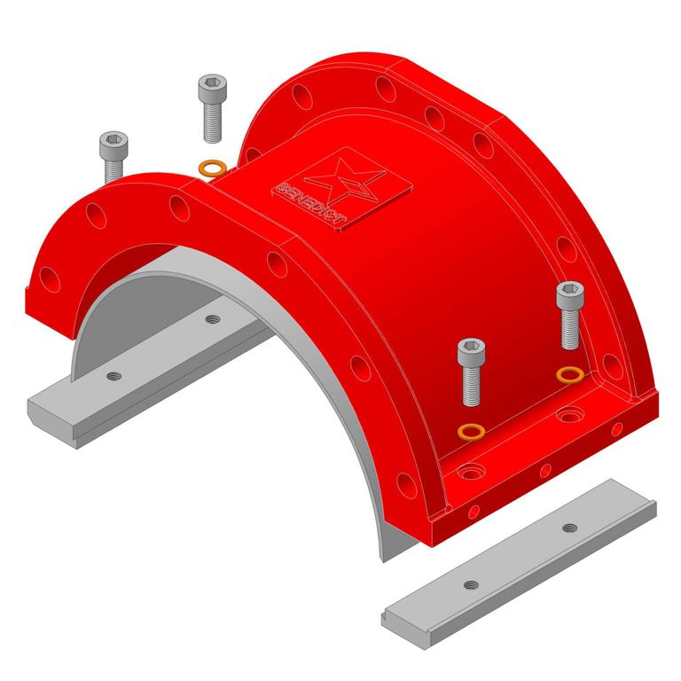 Coquille de corps de pompe adaptable à segments, inox – Vogelsang VX186