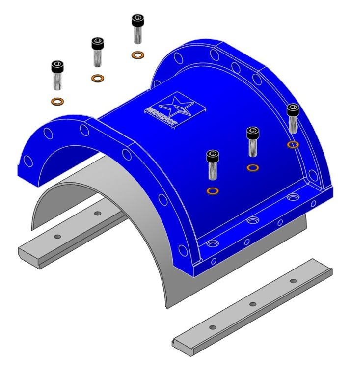 Coquille de corps de pompe adaptable à segments – Vogelsang VX186 (réf. VP 186-260 MIS)