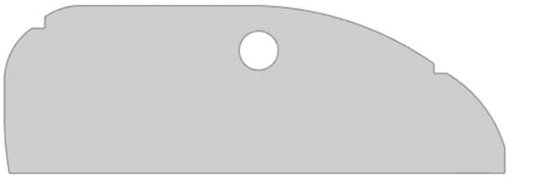 Couteau de coupe adaptable – compatible Vogelsang RotaCut RCQ-43 (réf. VRC 0003)
