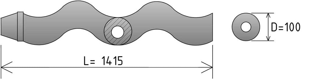 Rotor adaptable creux 1415 mm – compatible Vogelsang CC66-D1 (réf. WP CC66-D1 R)