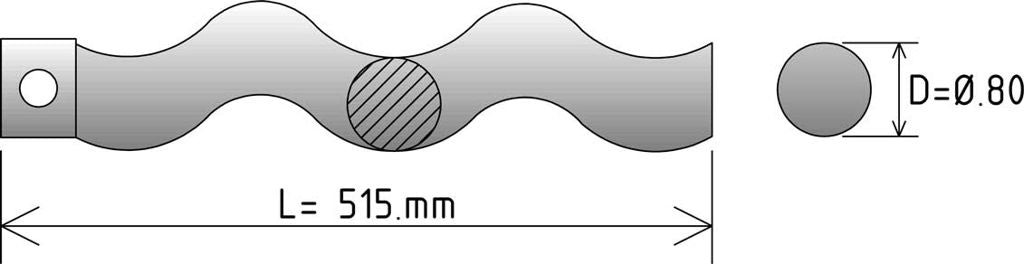 Rotor adaptable massif acier 1.2436 – Wangen KL50S 80.0 (réf. WP KL50S 80.0 R)