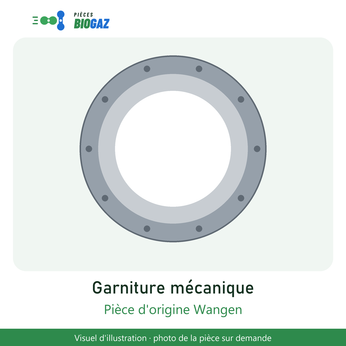 Garniture mécanique cartouche LWD #80, barrière pour Wangen KL80 (réf. WG_G165_1545)