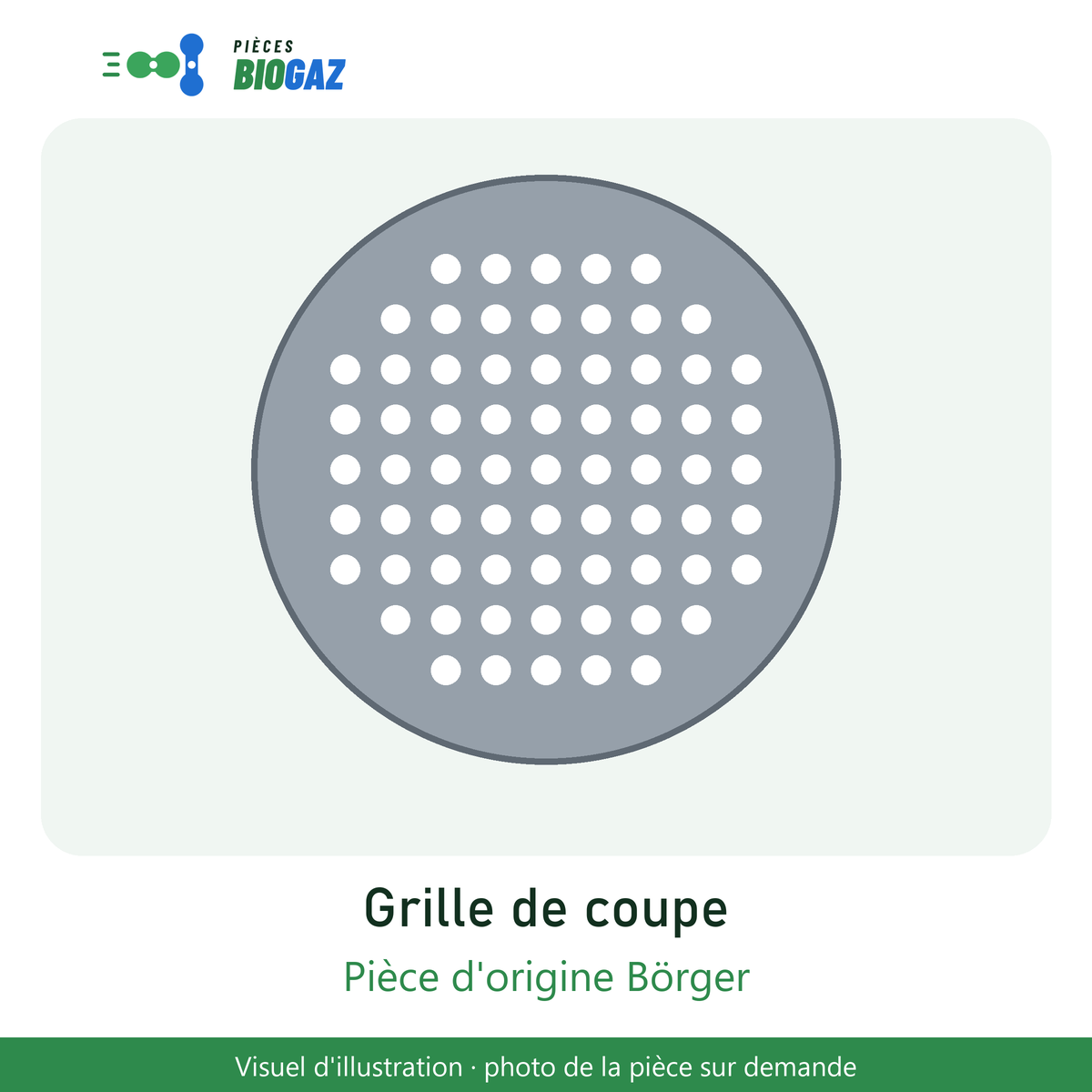 Grille de réduction pour Börger P500 (réf. MC5015)