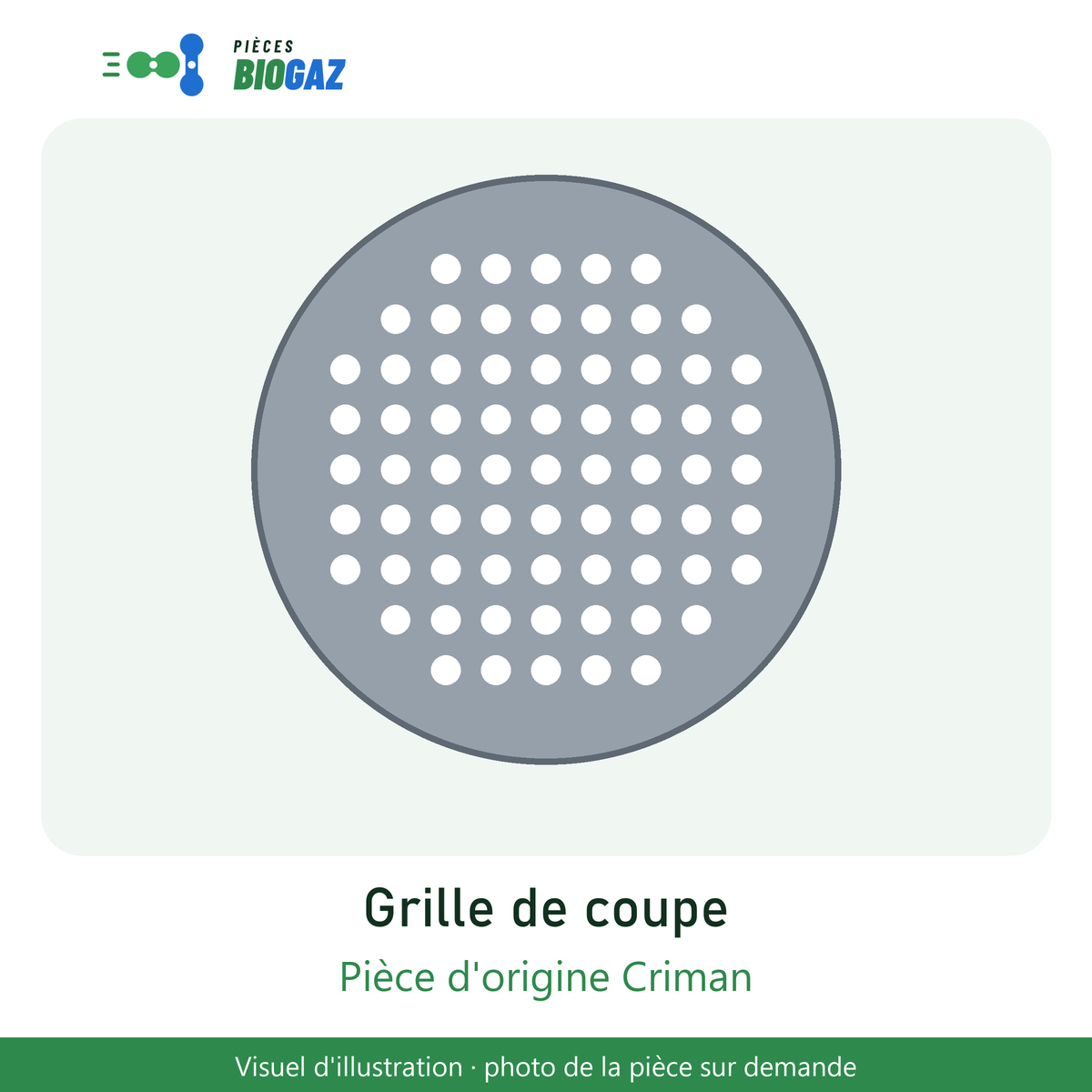 Plaque de broyage – Criman ETO-200 (repère 128)