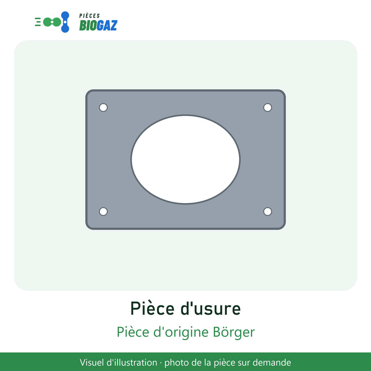 Plaque d'usure avant rainurée- ACIER 1.8714 pour Börger FL (réf. B31030)