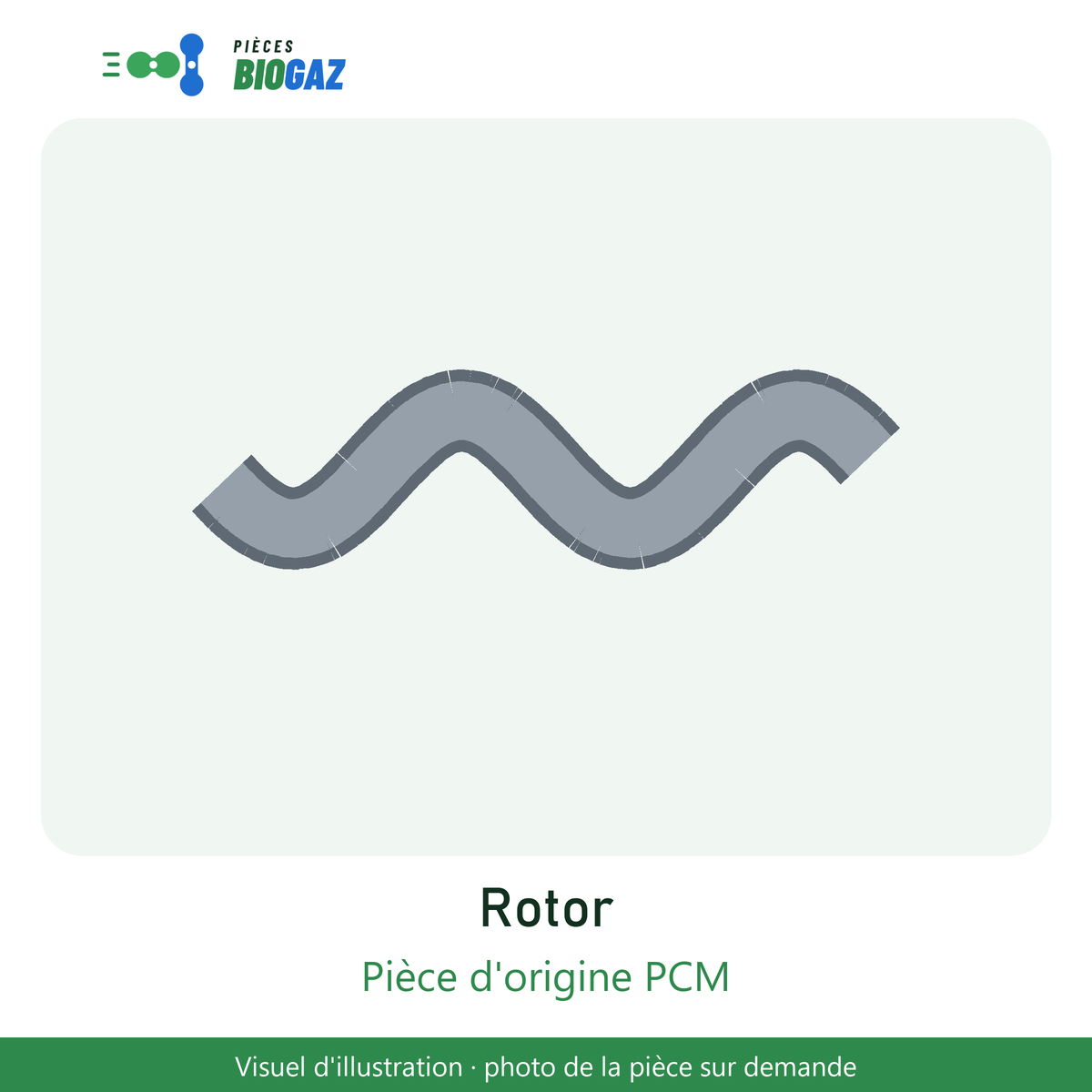 Rotor PCM 60-2 inox AISI 420
