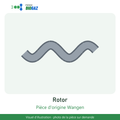 Rotor 100.0 #50 acier REP.1036 pour Wangen KL50S (réf. WG_R100_1036 / REP.1036)