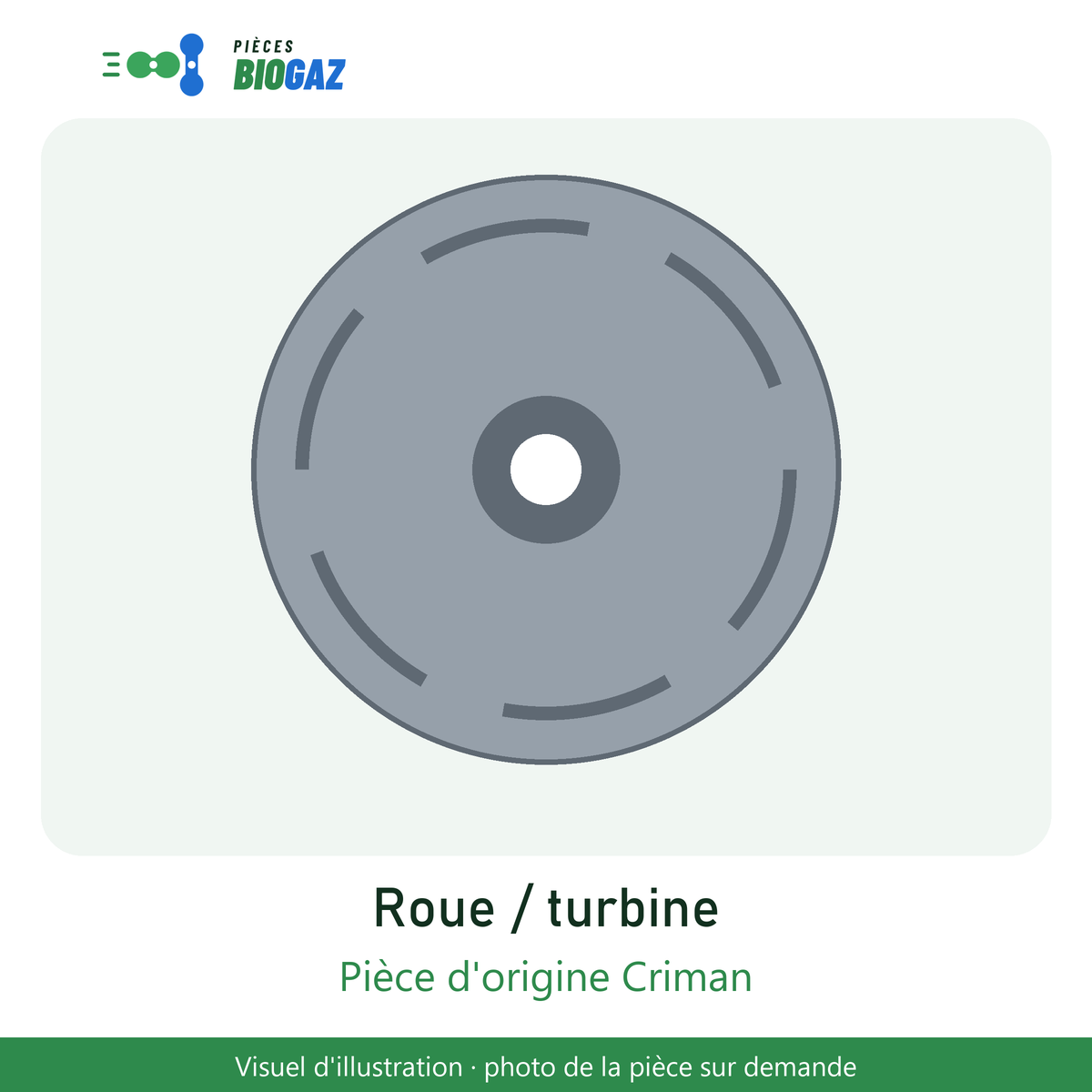 Roue ailée pour pompe ETO-200 - repère 35